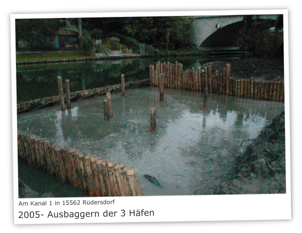 Am Kanal 1 in 15562 Rüdersdorf Bild 8 - Ausbaggern der 3 Häfen