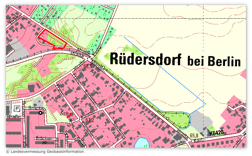 Marienstrasse  in 15562 Rüdersdorf - Karte